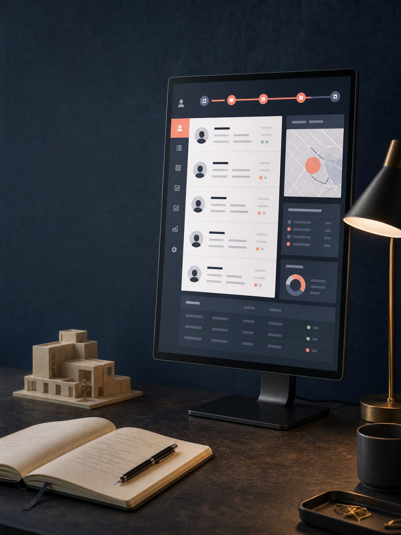 Managed real-estate calling workflow dashboard